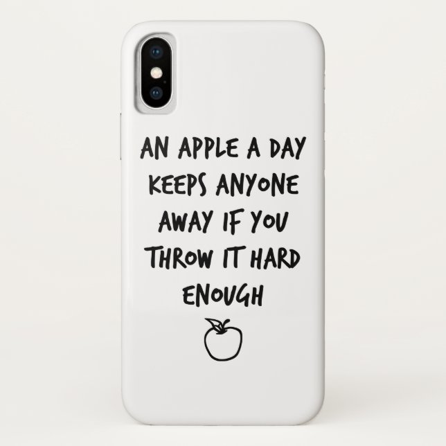 Funda De Case-Mate Para iPhone Una manzana al día (Reverso)