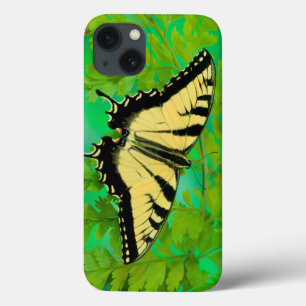 Funda Para iPhone 13 Una mariposa cola de golondrina aterrizando