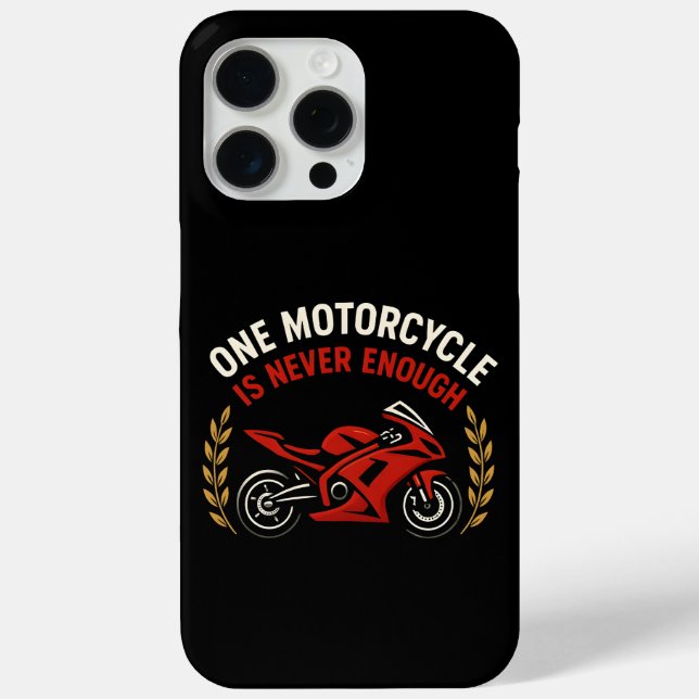 Funda De Case-Mate Para iPhone Una motocicleta nunca es suficiente Adicción a las (Reverso )