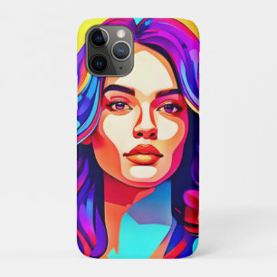 Funda Para iPhone 11 Pro Una mujer colorida y vibrante se enfrenta a una ex