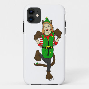 Funda Para iPhone 11 una niña Navidad