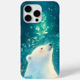 Funda Para iPhone 15 Pro Max Una Noche Tranquila de Oso Polar