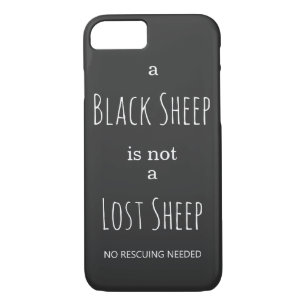 Funda Para iPhone 8/7 Una oveja negra no es una oveja perdida sin rescat