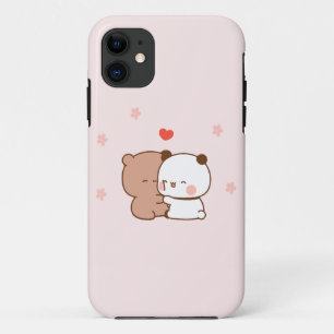 Funda Para iPhone 11 Una pareja educada Panda El amor del oso, Rosa