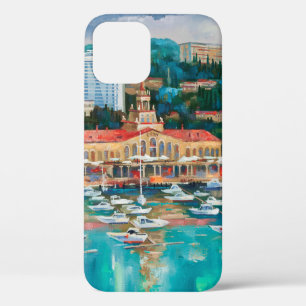 Funda Para iPhone 12 Una pintura al óleo sobre lienzo. Panorama de Soch
