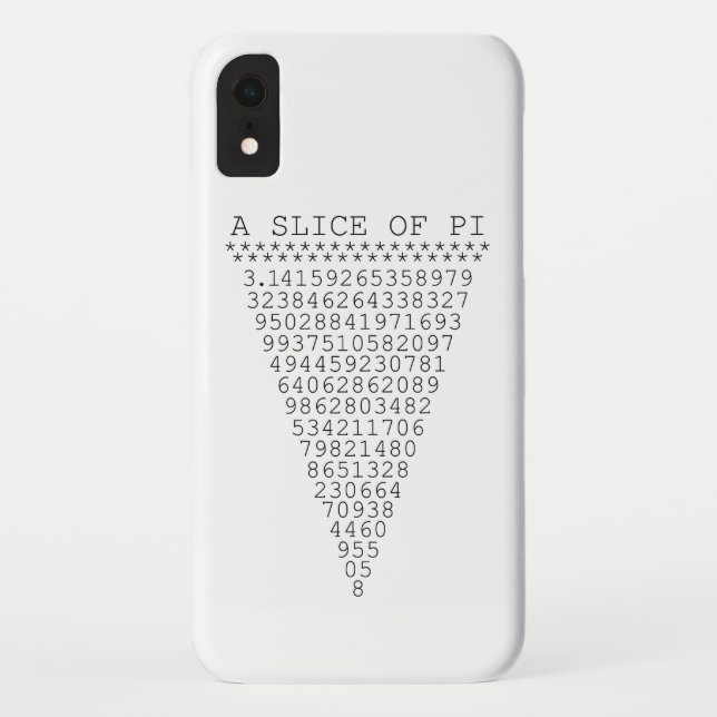 Funda De Case-Mate Para iPhone Una sección de la presentación de Pi (Reverso)