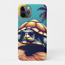 Una tortuga llevando gafas de sol