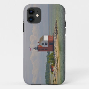 Funda Para iPhone 11 Una vista de la Estación de Luz de Round Island.