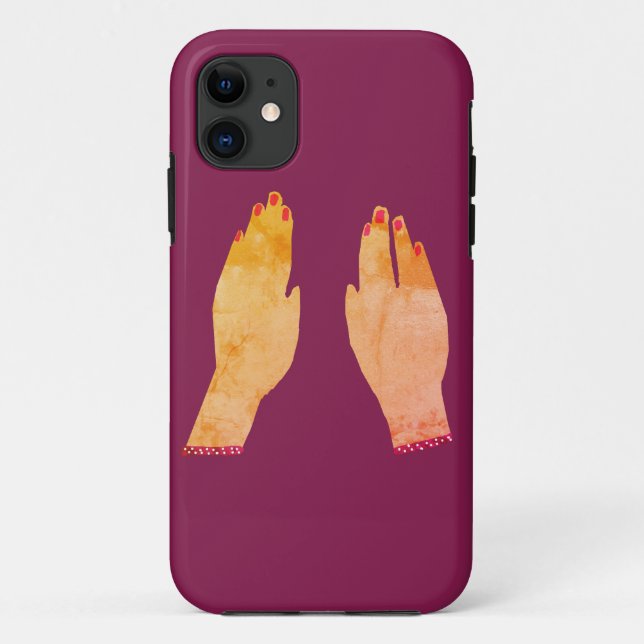 Funda De Case-Mate Para iPhone Uñas manos (Reverso)