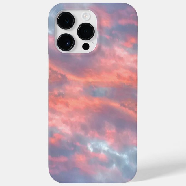 Funda De Case-Mate Para iPhone Unas nubes estéticas onduladas (Reverso)