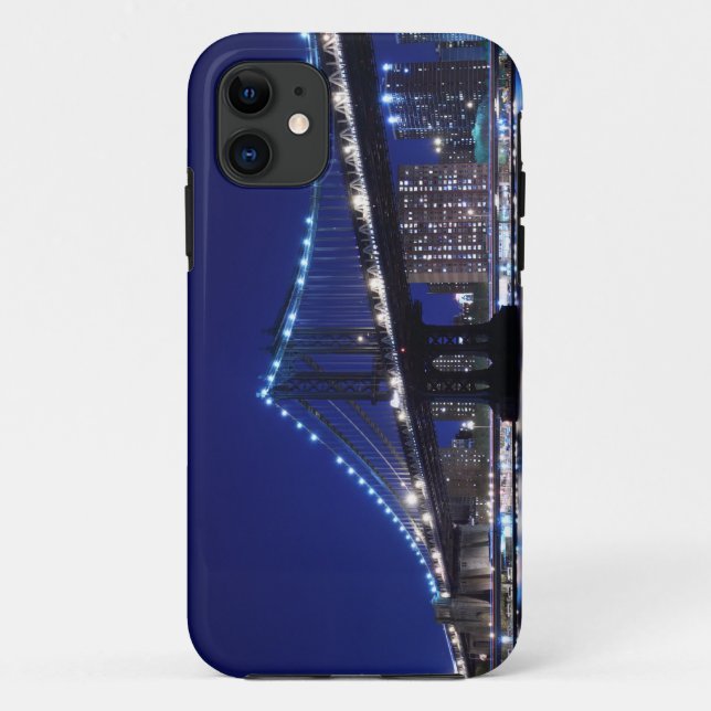 Funda De Case-Mate Para iPhone Und de Manhattanbrücke - nachts del horizonte (Reverso)