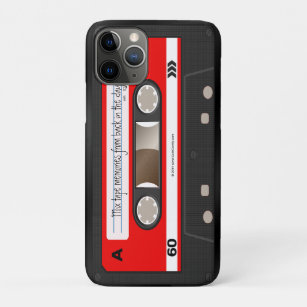 Funda Para iPhone 11 Pro Único fresco personalizada retro rojo de la cinta