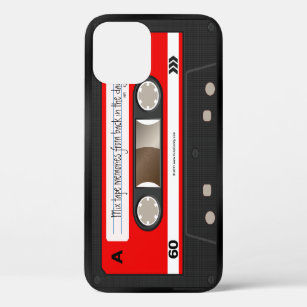 Funda Para iPhone 12 Pro Único fresco personalizada retro rojo de la cinta