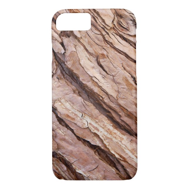 Funda De Case-Mate Para iPhone Único Guay de textura de barra de árbol (Reverso)