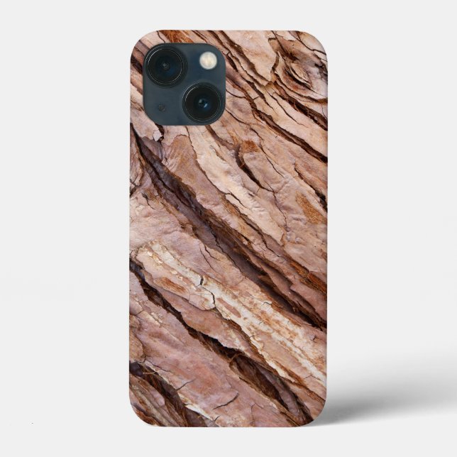 Funda De Case-Mate Para iPhone Único Guay de textura de barra de árbol (Reverso )
