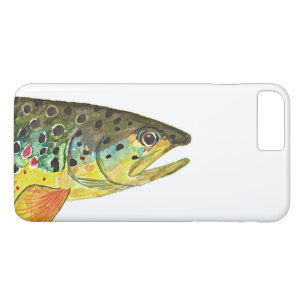 Funda Para iPhone 8 Plus/7 Plus Único pescador de trucha marrón que vuela