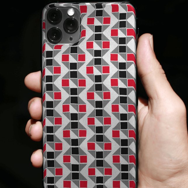 Funda De Case-Mate Para iPhone Único rojo y negro estético moderno (Subido por el creador)