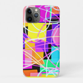 Funda Para iPhone 11 Pro Único Y Colorido Patrones De Neón Arte