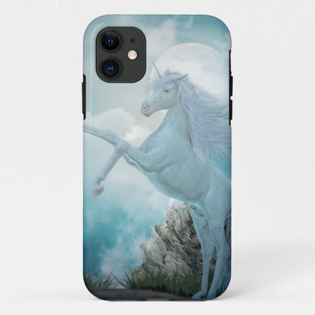 Funda De Case-Mate Para iPhone unicornio azul (Reverso)
