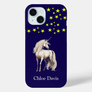 Funda Para iPhone 15 Unicornio azul mágico