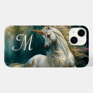 Funda Para iPhone 14 De Case-Mate Unicornio mágico majestuoso con monograma