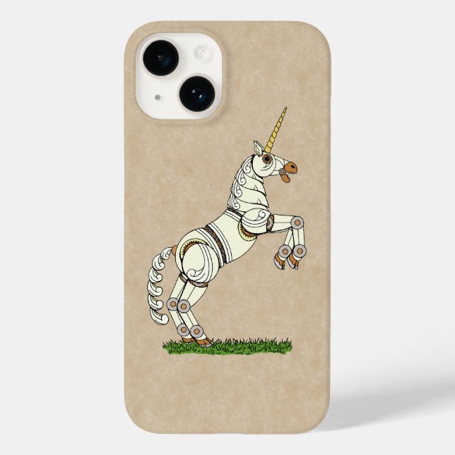 Funda De Case-Mate Para iPhone Unicornio mecánico (Reverso )