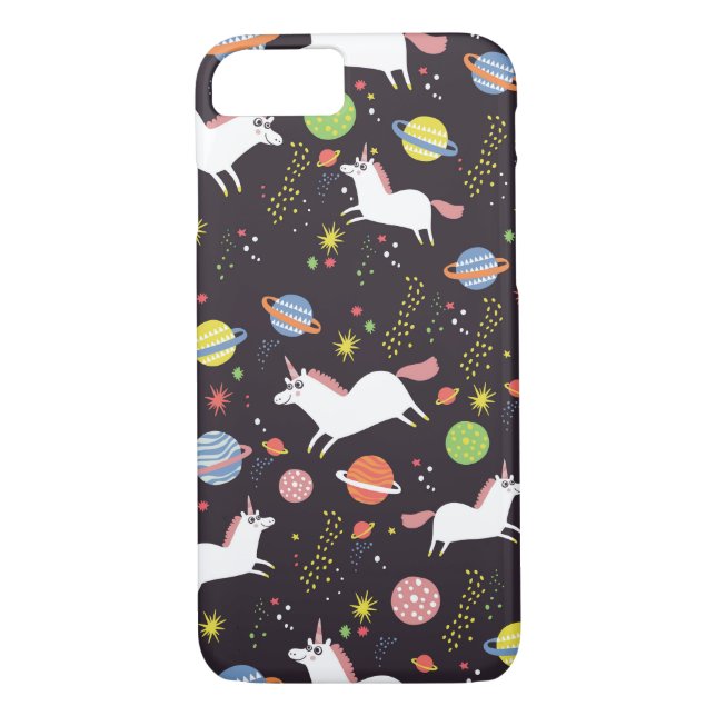 Funda De Case-Mate Para iPhone unicornios del espacio (Reverso)