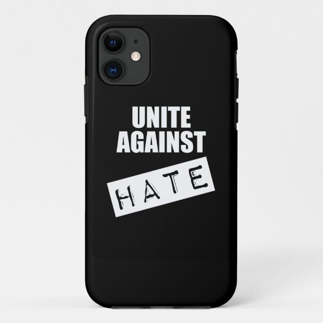 Funda De Case-Mate Para iPhone Unidos contra el odio (Reverso)