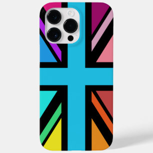 Funda Para iPhone 14 Pro Max De Case-Mate Unión Jack/Bandera Multicolorizado+Diseño Negro