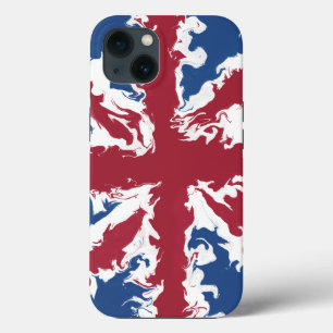 Funda Para iPhone 13 Union Jack Liquid Art