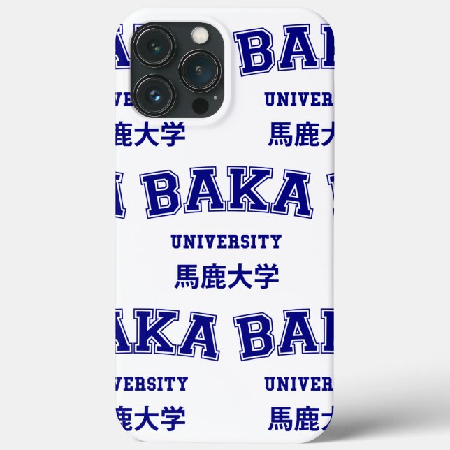 FUNDA DE Case-Mate PARA iPhone UNIVERSIDAD DE BAKA (Reverso )