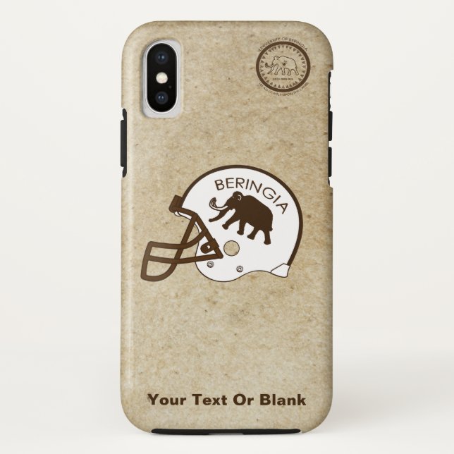 Funda De Case-Mate Para iPhone Universidad de Beringia Fútbol (Reverso)