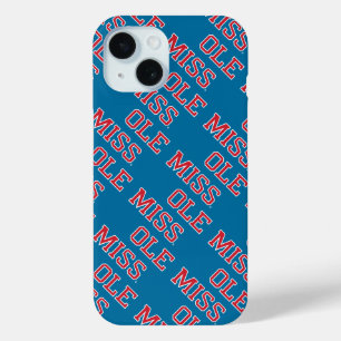 Funda Para iPhone 15 Universidad de Misisipi   Ole Miss Wordmark