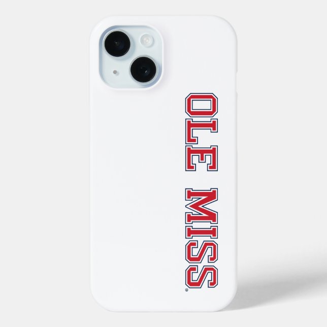 Funda De Case-Mate Para iPhone Universidad de Misisipi | Ole Miss Wordmark (Reverso )