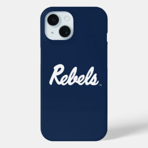 Funda Para iPhone 15 Universidad de Misisipi   Script Rebels