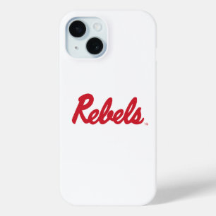 Funda Para iPhone 15 Universidad de Misisipi Script Rebels