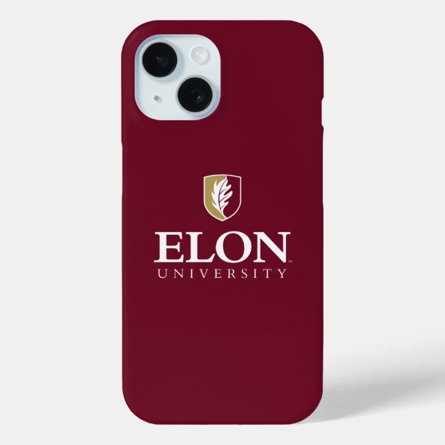 Funda De Case-Mate Para iPhone Universidad Elon (Reverso )