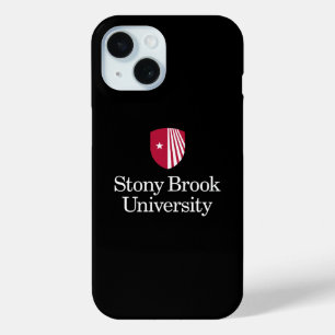 Funda Para iPhone 15 Universidad Stony Brook   Marca de agua
