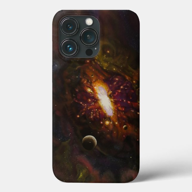 Funda De Case-Mate Para iPhone Universo, Vía Láctea, Espacio, planetas (Reverso )