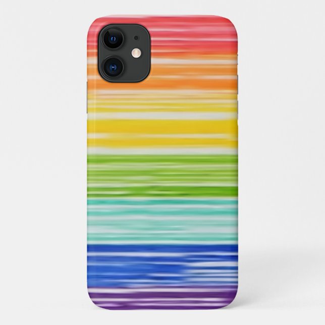 Funda De Case-Mate Para iPhone Untids rainbow strips (Reverso)