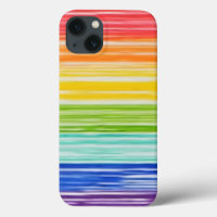 Untidy rainbow stripes Funda-Mate iPhone estuche