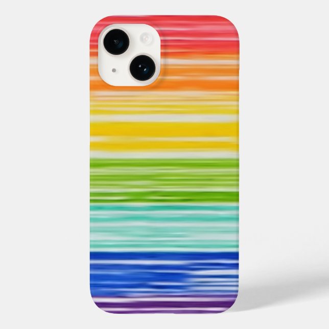 Funda De Case-Mate Para iPhone Untidy rainbow stripes Funda-Mate iPhone estuche (Reverso )