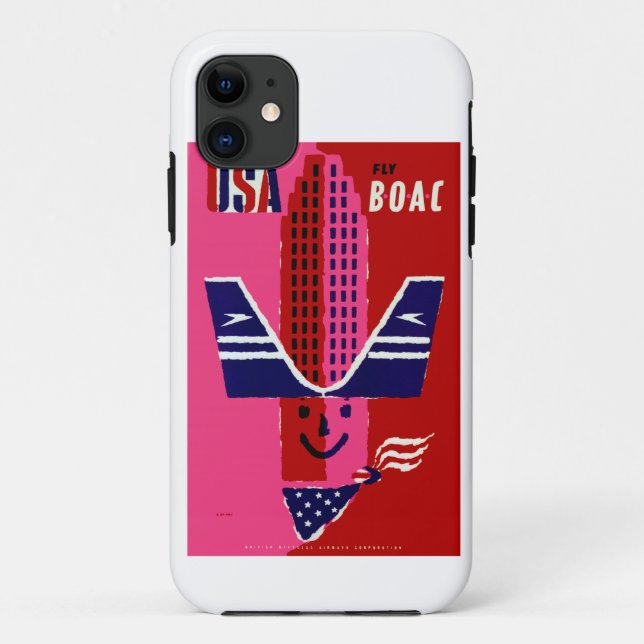 Funda De Case-Mate Para iPhone USA ~ Fly BOAC (Reverso)