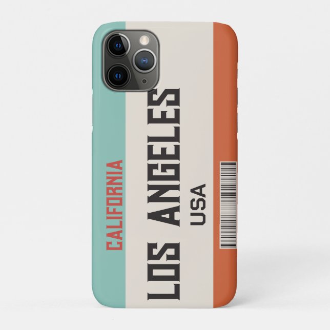 FUNDA DE Case-Mate PARA iPhone USA LOS ANGELES CALIFORNIA LISENCE PLATE  (Reverso)