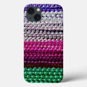 Funda Para iPhone 13 USA, Louisiana, New Orleans. Mardi Gras Beads