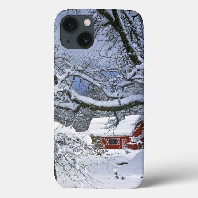 Funda De Case-Mate Para iPhone USA, Oregon, Clackamas County. Fresh snow (Reverso)