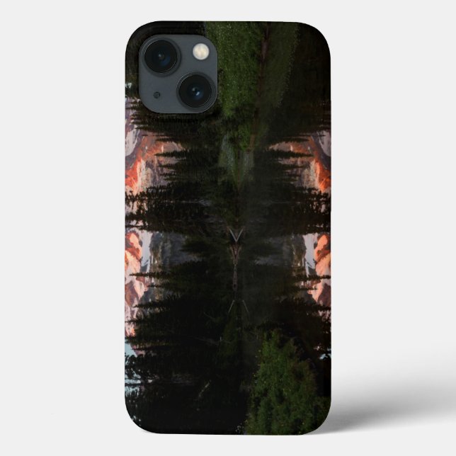 Funda De Case-Mate Para iPhone USA, Washington State. Mt. Rainier Reflected (Reverso)