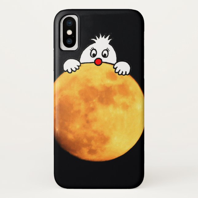 Funda De Case-Mate Para iPhone Usted en the moon (Reverso)