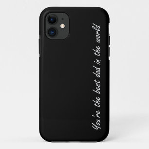 Funda Para iPhone 11 Usted es el mejor papá del mundo - el negro -