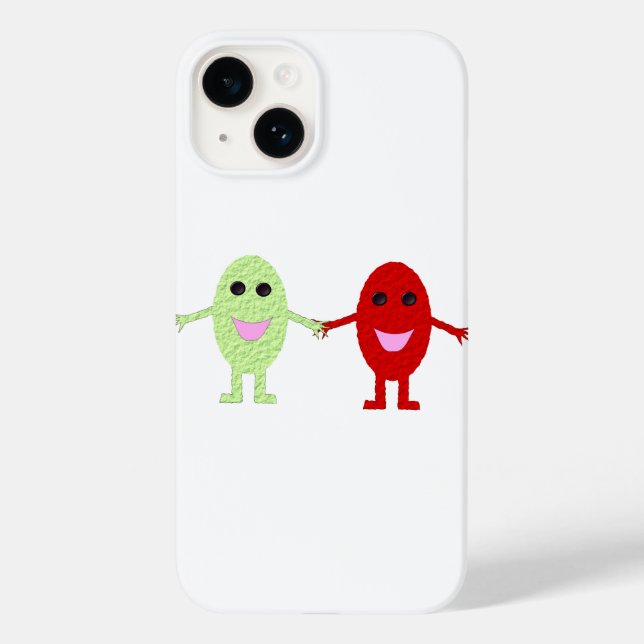Funda De Case-Mate Para iPhone Uvas de amistad (Reverso )